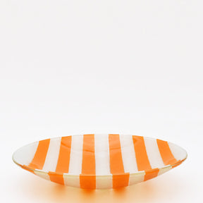 Plat de service en verre orange I Artisanat portugais Plat en verre "Marinha Grande" - Orange