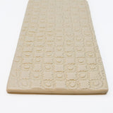 Plateau en céramique beige I Motifs dentelles portugaises Plateau de service "Renda"  - Beige