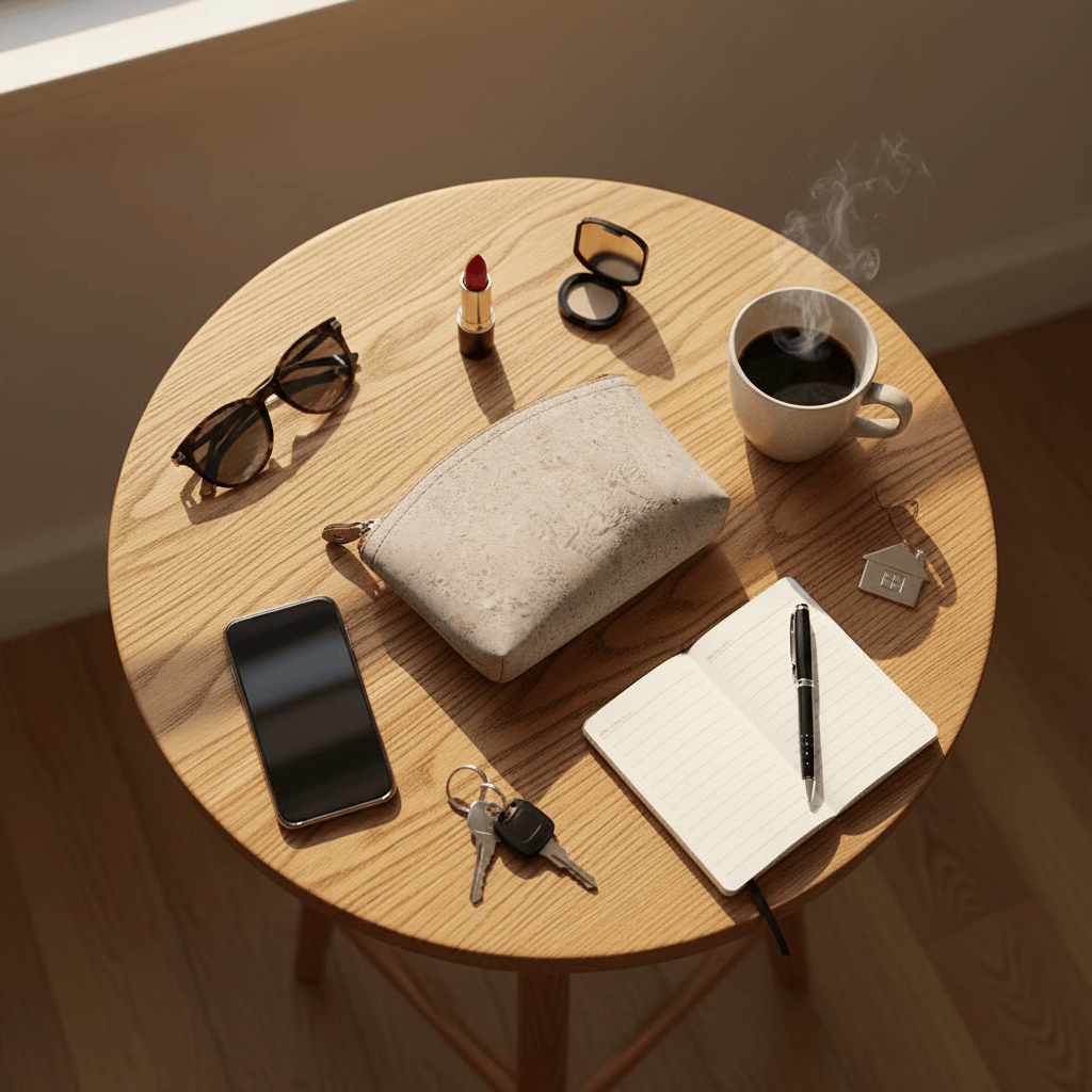 Pochette en liège gris pierre I Liège du Portugal Pochette en liège