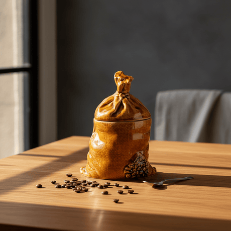 Pot à café en céramique – Design sac de café Pot à café en céramique en forme de sac à café