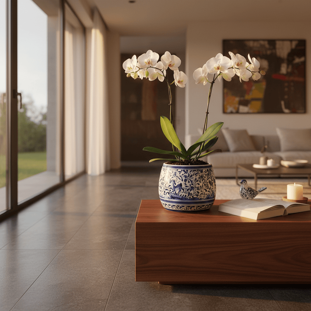 Pot bleu en céramique de Coimbra Pot en céramique de Coimbra