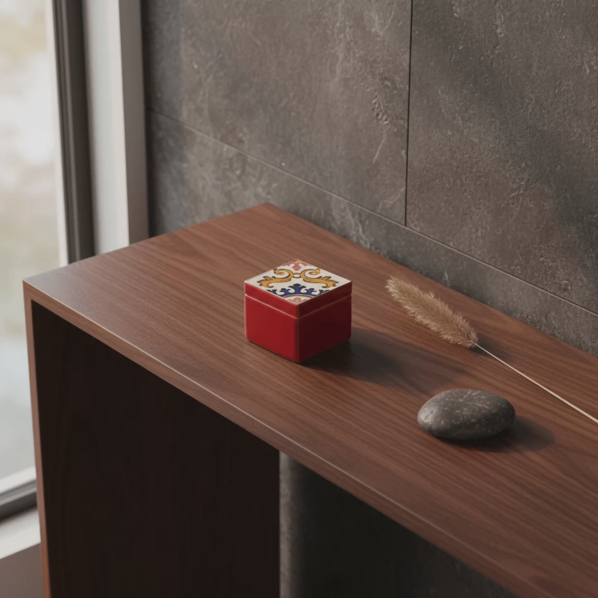 Boite à secrets "Azulejos" - Bleu