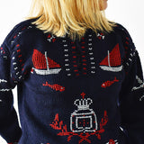 Pull-over portugais traditionnel Poveira Bleu Pull-over Poveira - Bleu