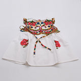 Robe enfant portugaise blanche à motifs floraux Viana Robe enfant à motifs Viana - Blanche