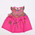 Robe enfant portugaise rose à motifs floraux Viana Robe enfant à motifs Viana - Rose