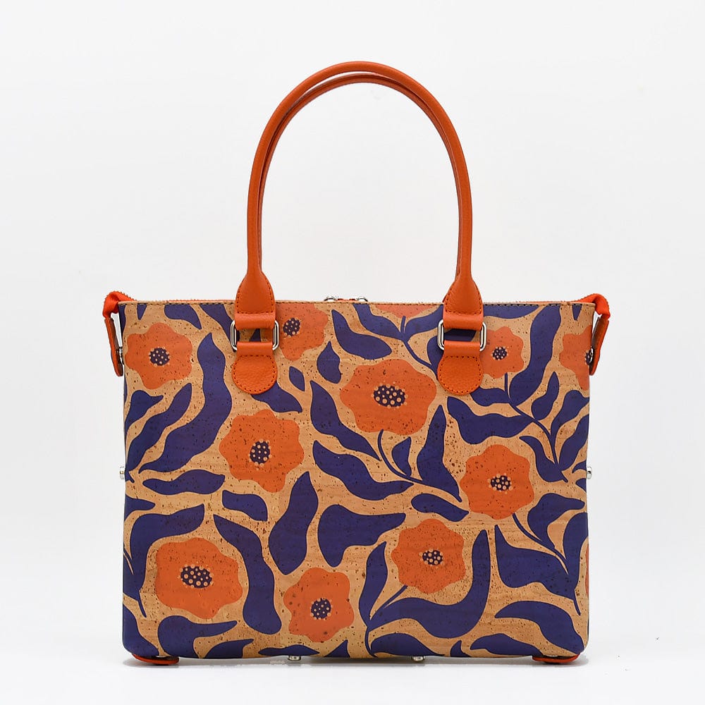 Sac à main en liège 3-en-1 bordeaux - Élégance modulable & artisanat portugais Sac à main convertible en liège