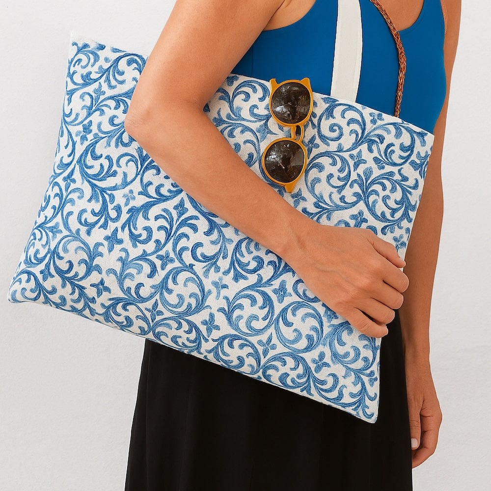 Sac de courses portugais avec illustrations azulejos Tote bag "Azulejos"