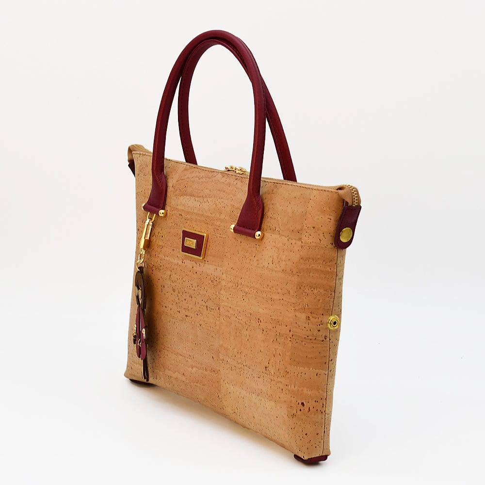 Sac panier en liège Doré et Rouge I Liège du Portugal Sac en liège