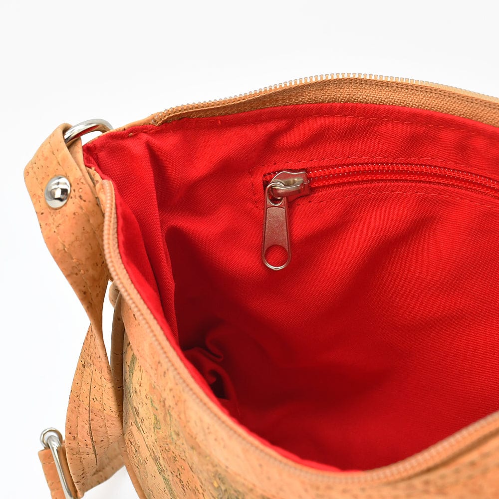 Sac panier en liège Doré et Rouge I Liège du Portugal Sac en liège