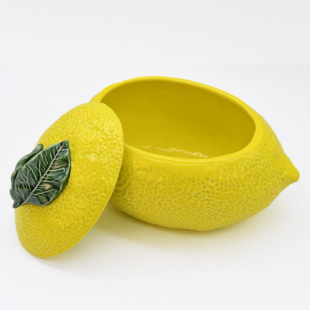 Saladier en forme de citron I Vaisselle artisanale du Portugal Terrine en céramique en forme de citron