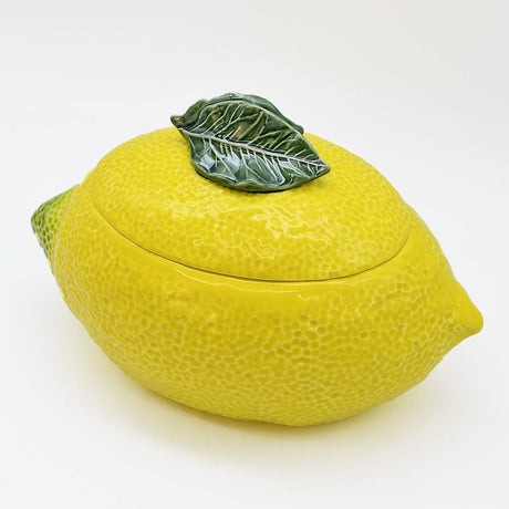 Saladier en forme de citron I Vaisselle artisanale du Portugal Terrine en céramique en forme de citron