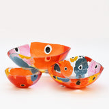 Saladier en verre bleu I Artisanat portugais Saladier en verre "Marinha Grande" 13cm