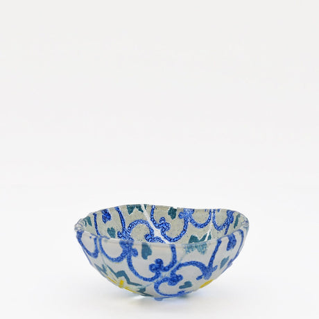 Saladier en verre bleu I Artisanat portugais Saladier en verre "Marinha Grande" 13cm