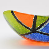 Saladier en verre fusionné - Design abstrait | Portugal Saladier en verre "Marinha Grande" - 28cm