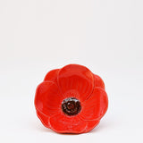 Saladier individuel en forme de fleur rouge Saladier individuel en céramique "Papoila" - Rouge