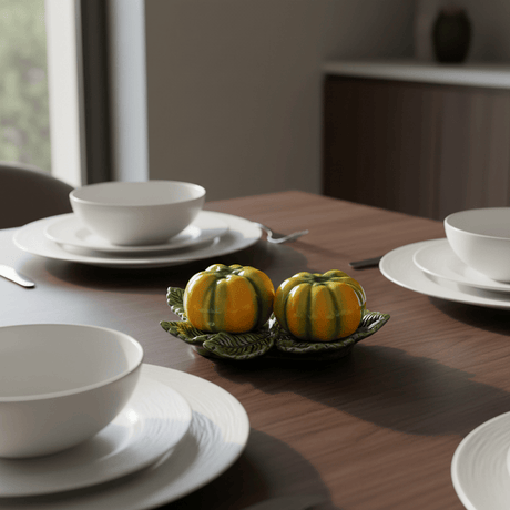 Salière Poivrière en forme de citrouille I Vaisselle portugaise Salière & Poivrière en forme de citrouille