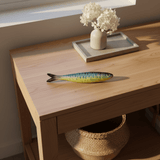 Sardine décorative bleue et jaune portugaise Sardine en céramique de Caldas da Rainha - Bleue & Jaune