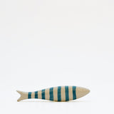 Sardine en céramique à poser turquoise Sardine en céramique à poser - Turquoise