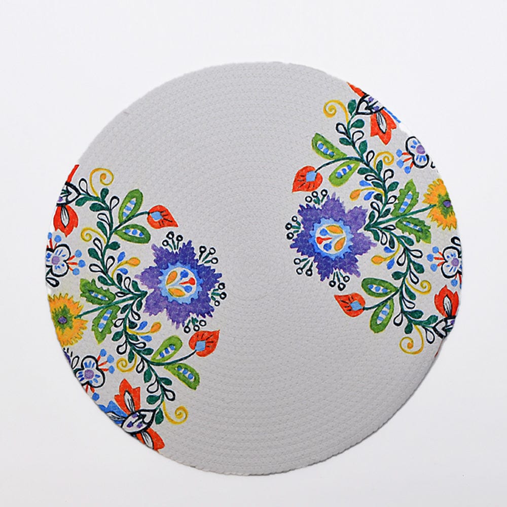 Set de table en fibres mélangées I Produit artisanal portugais Set de table en fibres naturelles recyclées