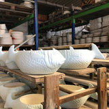 Soupière bleue en forme de poisson I Vaisselle du Portugal Soupière en céramique en forme de Poisson - Bleu cobalt