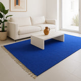 Tapis artisanal bleu I Tapis artisanal portugais Tapis Artisanal - Bleu dur
