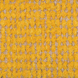 Tapis artisanal portugais noir Tapis artisanal en sisal et coton 150x100 - Jaune