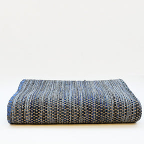 Tapis bleu en fibres mélangées I Fabrication artisanale portugaise Tapis en fibres mélangées - Bleu