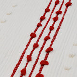 Tapis de salle de bains en coton I Tapis portugais Tapis de salle de bain 70x50 - 4 couleurs Rouge & Blanc