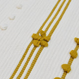 Tapis de salle de bains I Tapis du Portugal Tapis de salle de bain 70x50 - 4 couleurs Ochre & Blanc