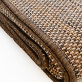 Tapis maron en fibres mélangées I Fabrication artisanale portugaise Tapis en fibres mélangées - Marron