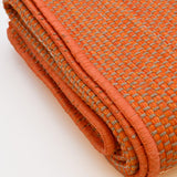 Tapis orange en fibres mélangées I Fabrication artisanale portugaise Tapis en fibres mélangées - Orange
