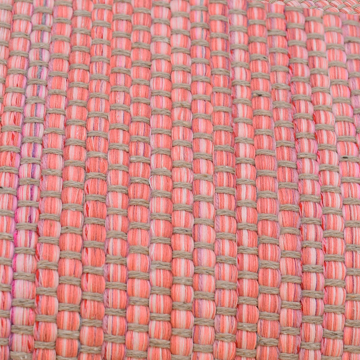 Tapis rose en fibres mélangées I Fabrication artisanale portugaise Tapis en fibres mélangées - Rose