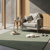 Tapis vert en fibres mélangées I Fabrication artisanale portugaise Tapis en fibres mélangées - Vert