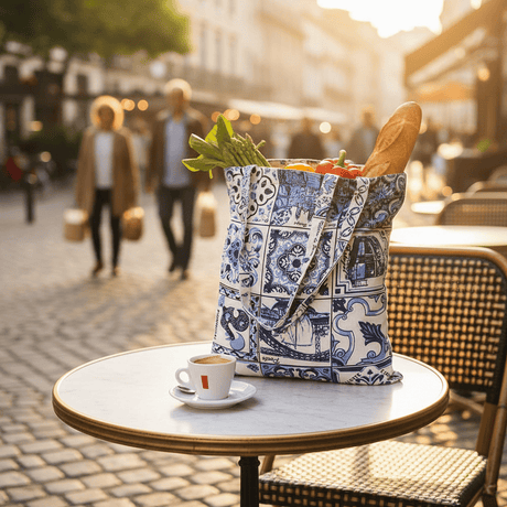 Tote bag portugais avec illustrations azulejos Tote bag "Azulejos"