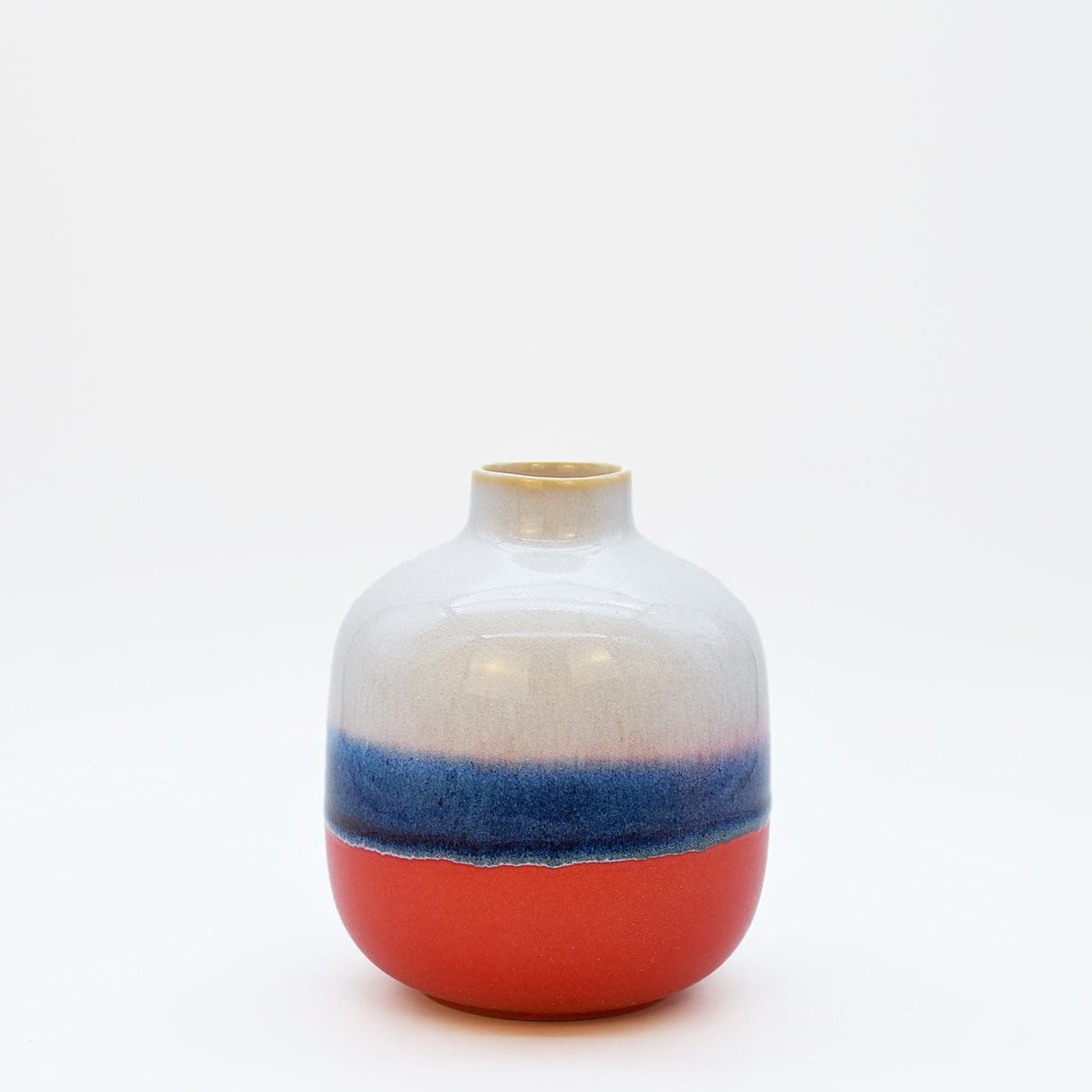 Vase en grès recyclé I Vase décoratif contemporain Vase en grès "Feliz"