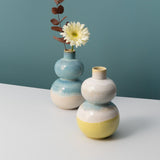 Vase inspiré des mots portugais I Céramique brillante Vase en grès "Sintonia"