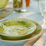 Assiette à dessert en grès jaune I Vaisselle du Portugal Assiette en grès "Madeira" 21cm - Jaune