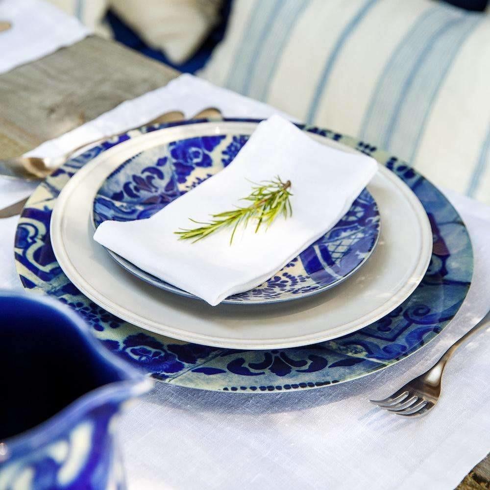 Assiette à dessert en grès bleu I Vaisselle du Portugal – Luisa Paixao