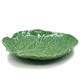 Assiette en céramique en forme de feuille de chou - 24 cm