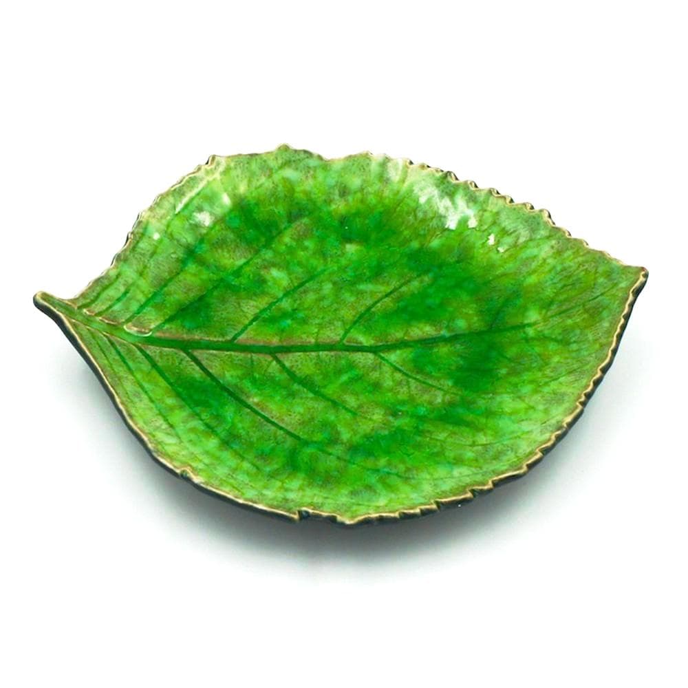 Assiette en grés "Hortensia" - Vert d'eau
