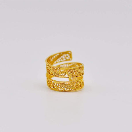 Serpente I Bague en filigrane d'argent