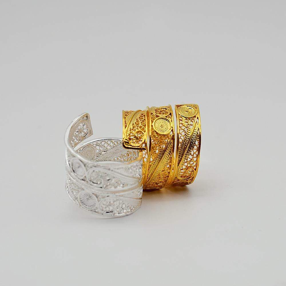 Serpente I Bague en filigrane d'argent