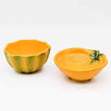 Bol en céramique en forme de citrouille