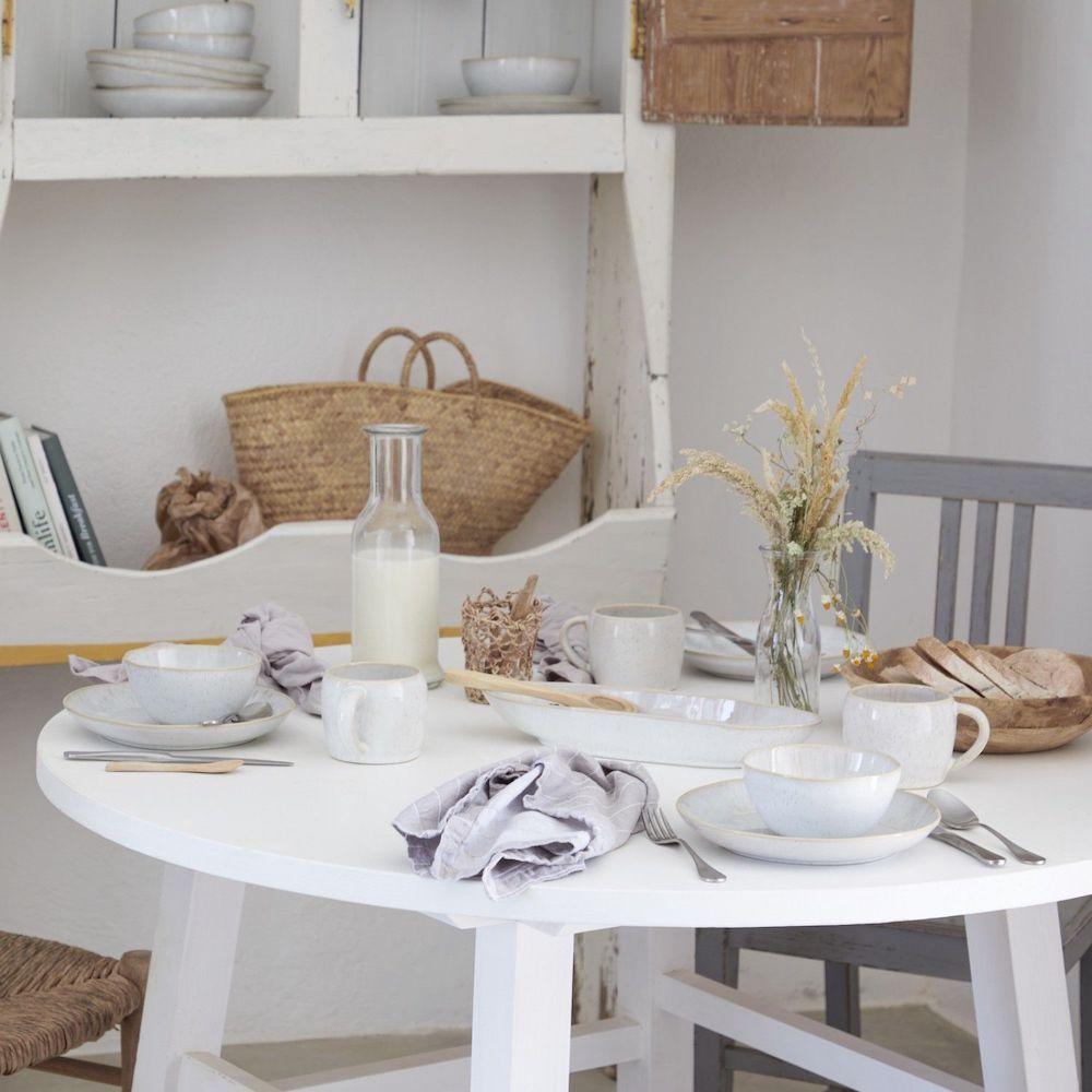 Bol en grès Blanc I Collection portugaise Fresco Bol en grès "Eivissa" 15cm - Blanc