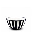 Bol en porcelaine portugaise I Vaisselle du Portugal en ligne Bol "Costa Nova Mar" - Noir 16cm