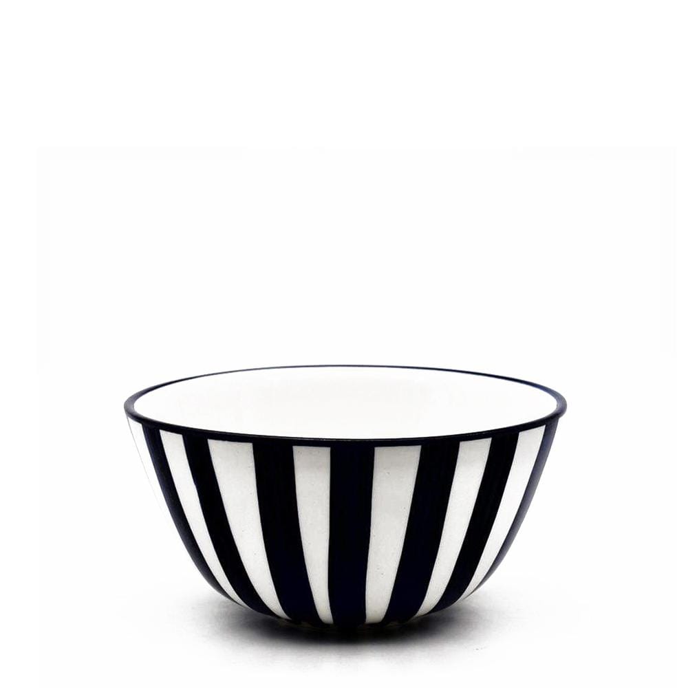 Bol en porcelaine portugaise I Vaisselle du Portugal en ligne Bol "Costa Nova Mar" - Noir 16cm
