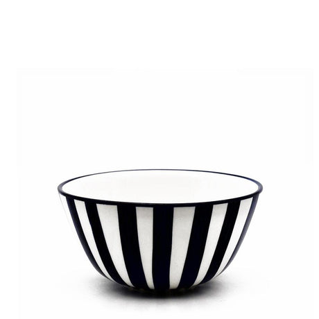 Bol en porcelaine portugaise I Vaisselle du Portugal en ligne Bol "Costa Nova Mar" - Noir 16cm