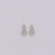 Boucle d'oreille de la Reine en filigrane d'argent I Bijoux portugais Brincos À Rainha I Boucles d'oreille en argent - 2.5cm