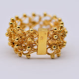 Boucles d'oreille en filigrane d'argent doré I Vente de bijoux argent #Á Portuguesa I Bague en argent doré