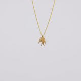 Boucles d'oreille en filigrane d'argent doré I Vente de bijoux argent #Andorinha I Collier en argent doré